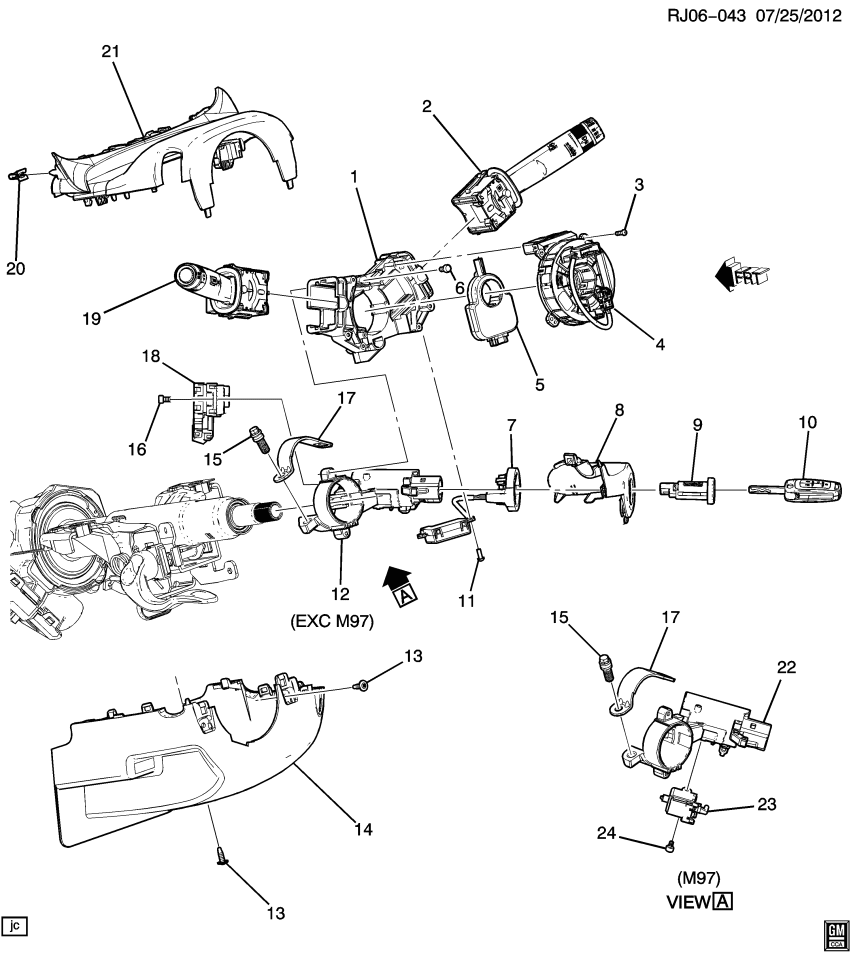 GM 20957008 Switch Housing