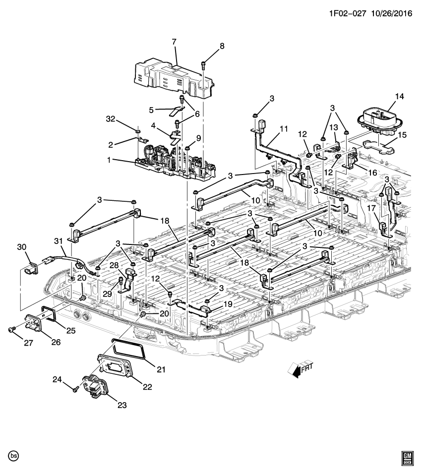 GM 24282790 Cable Asm-Drive Motor Battery Charger