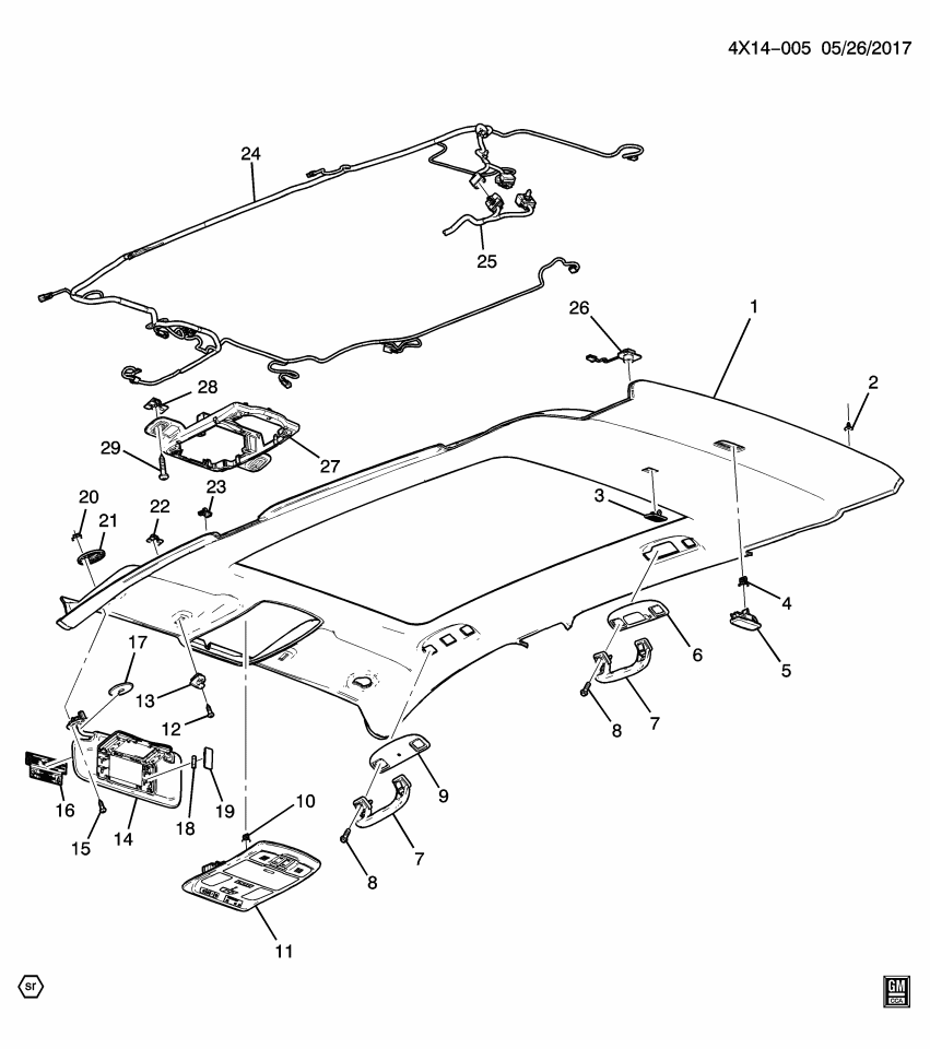 GM 84050672 HARNESS ASM-RF WRG