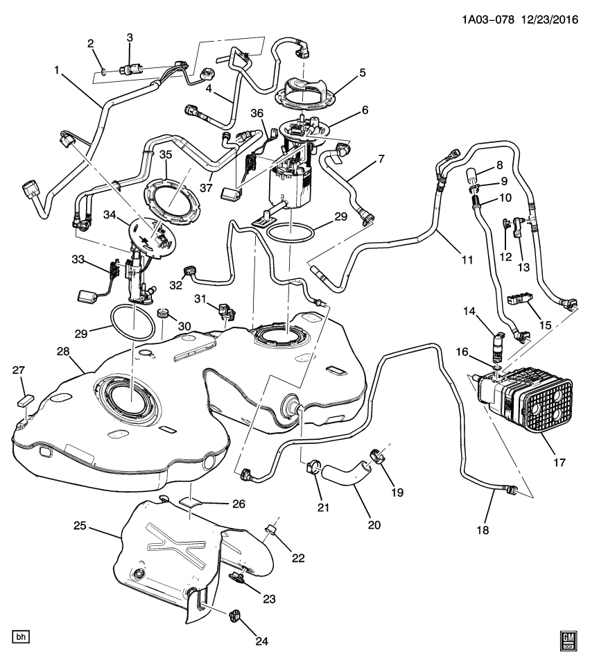 GM 85170848 Fuel Gauge Sending Unit