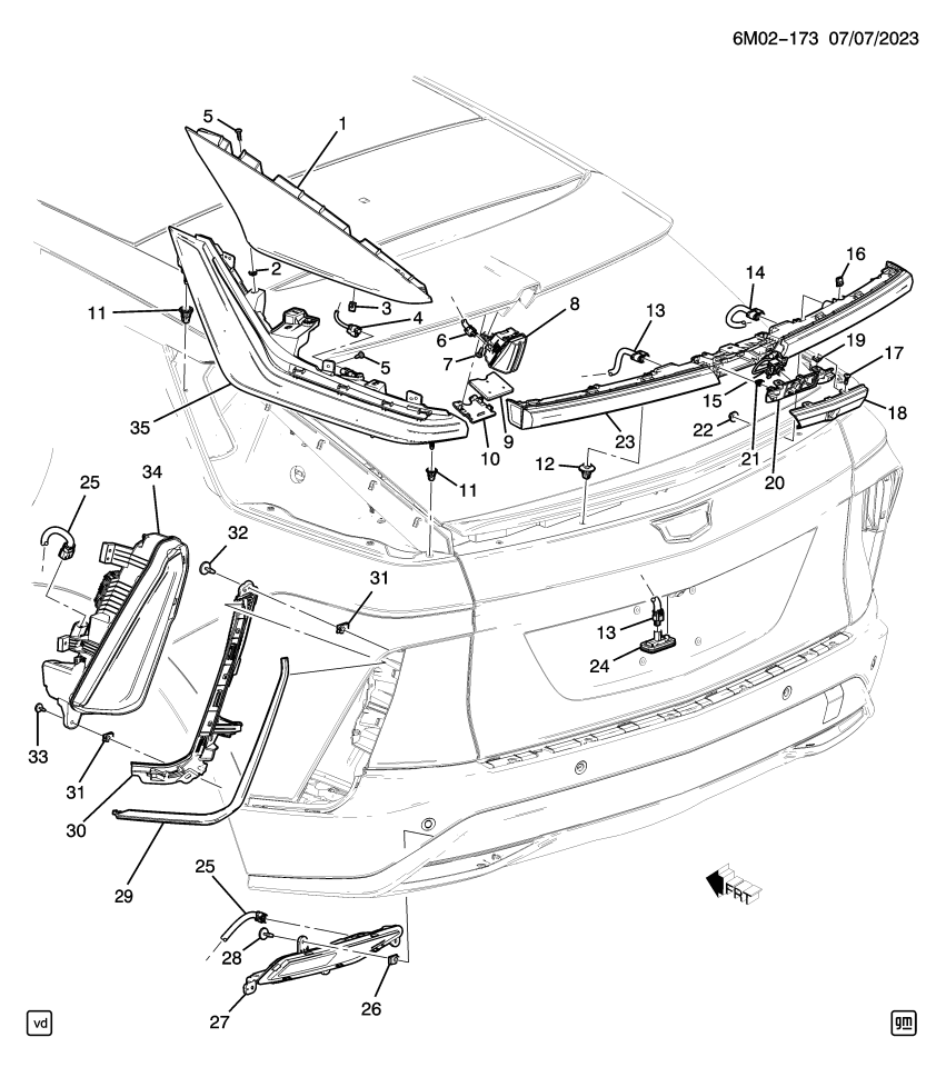 GM 86792601 HARNESS ASM-L/GATE WRG