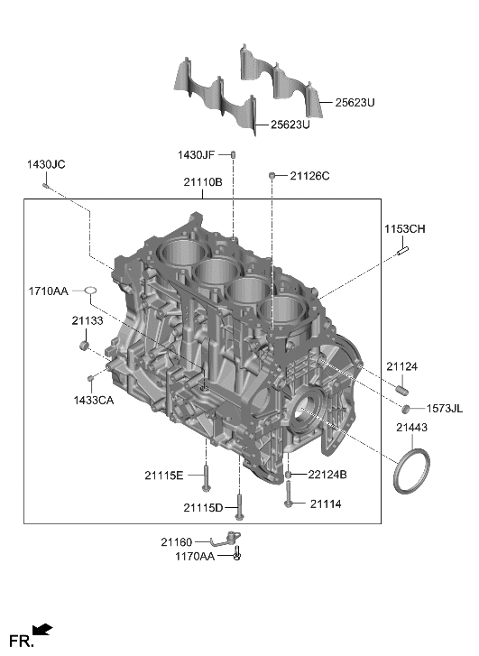 Hyundai 21124-2E100 Bush-Knock