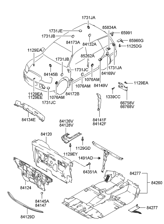 Hyundai 84189-26000 Pad-Antinoise