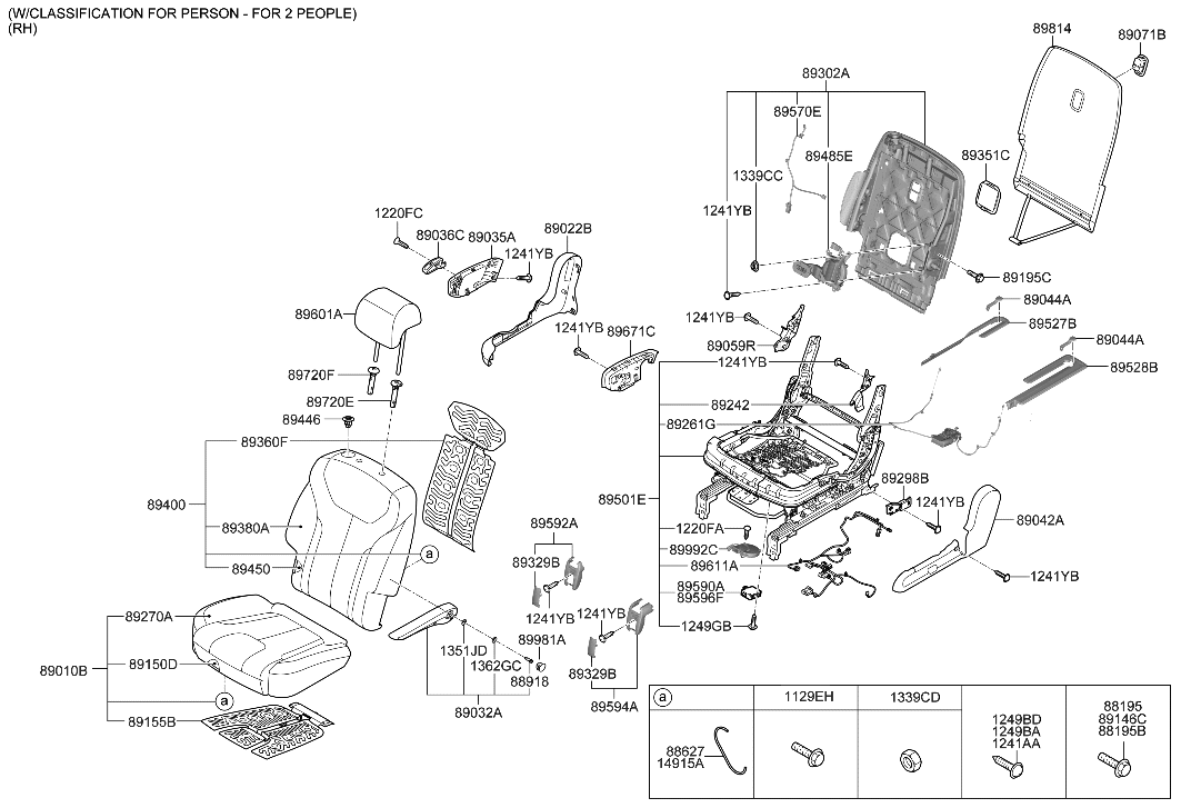 Hyundai 88627-G3000 Staple Clip