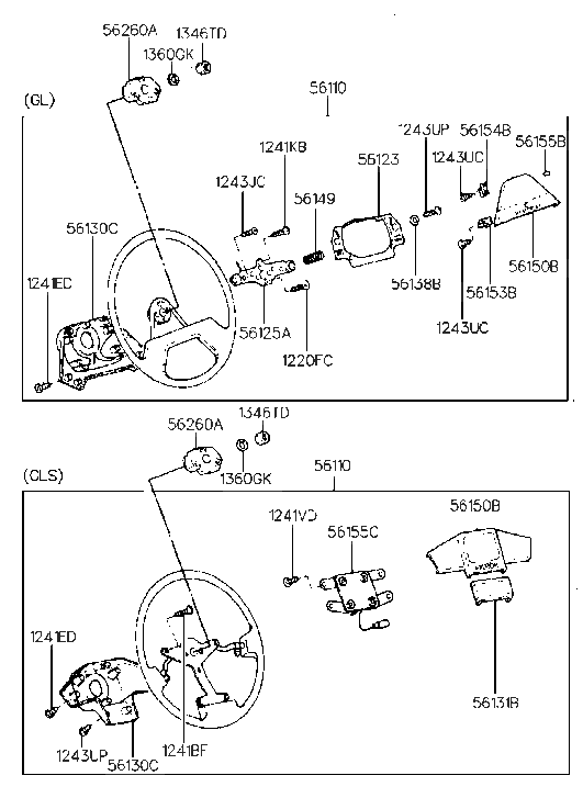 Hyundai 56260-33100 Damper Assembly-Steering Wheel Dynamic