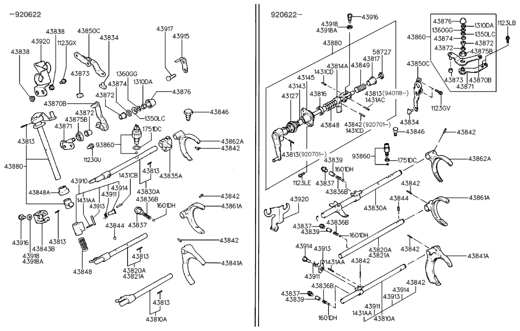 Hyundai 43870-36000 Lever-Select