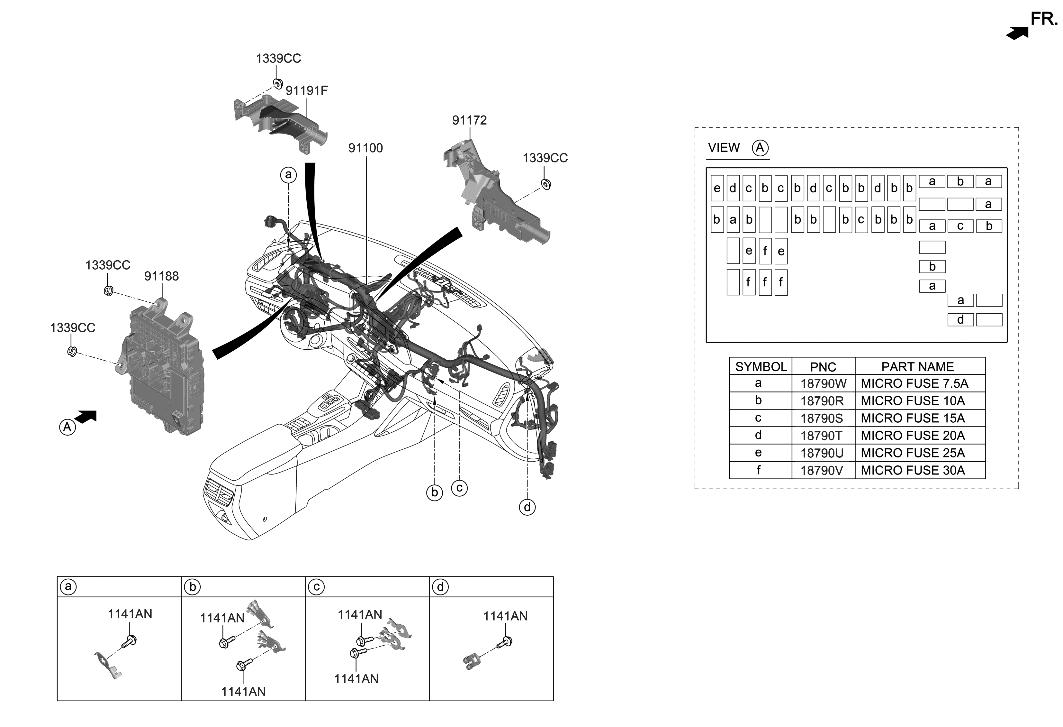 Hyundai 91961-L1000 Protector-Wiring