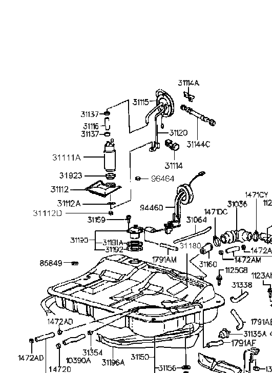 Hyundai 17910-06015 Hose-Vapor