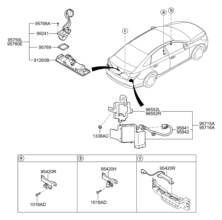 Hyundai 95824-C1500 Extension Wiring-Bsd, RH