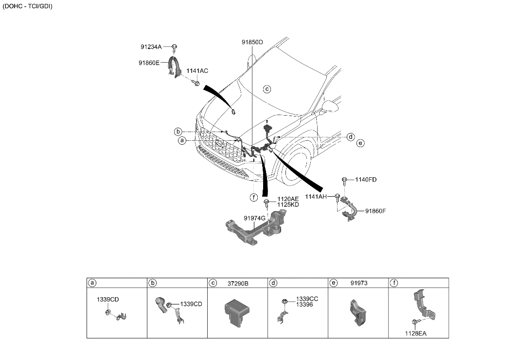 Hyundai 91961-S1830 PROTECTOR-WIRING