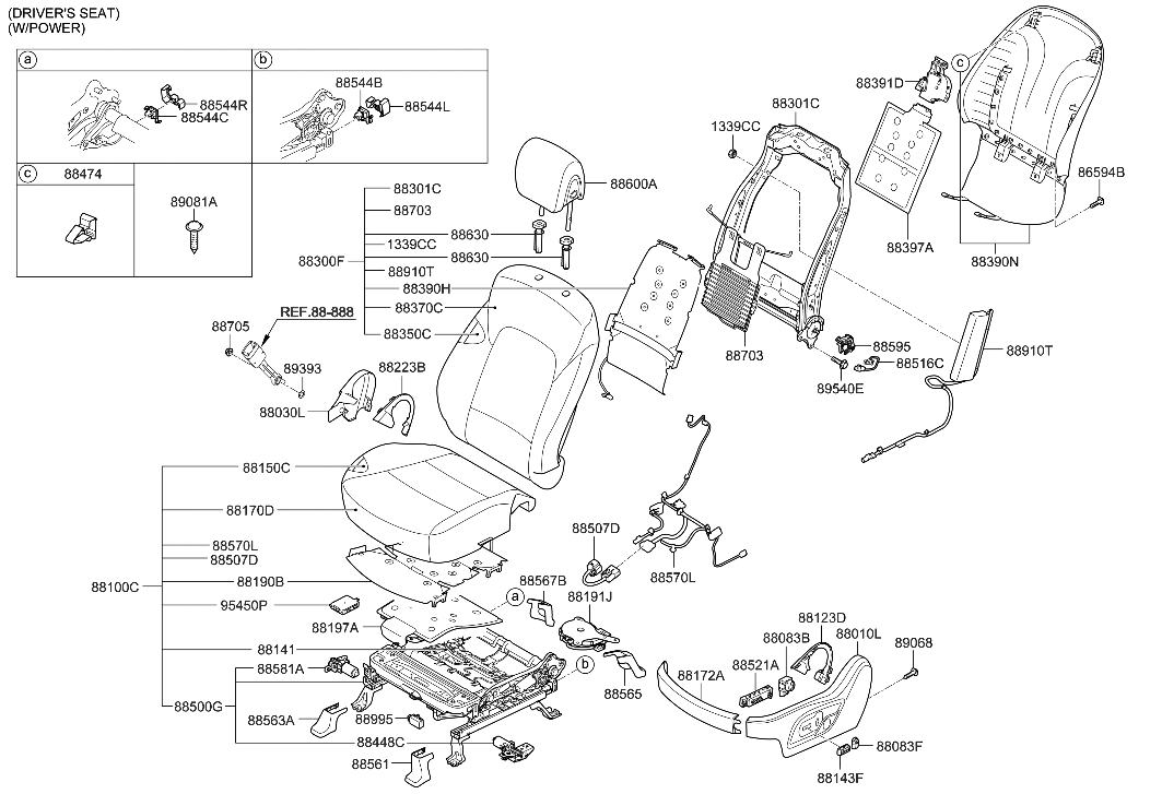 Hyundai 88910-4Z500 Sab Module Assembly-Front, LH