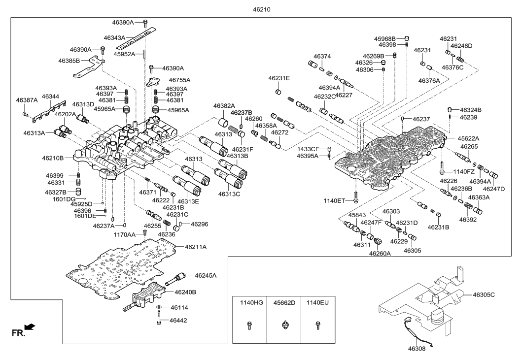 Hyundai 46396-4E210 Support-Solenoid