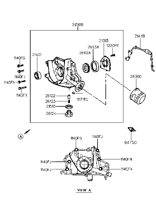 Hyundai 11403-08601 Bolt
