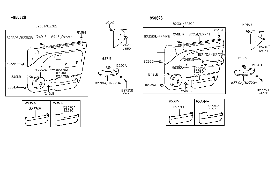 Hyundai 82360-22000-FK Cover-Door Trim Upper RH