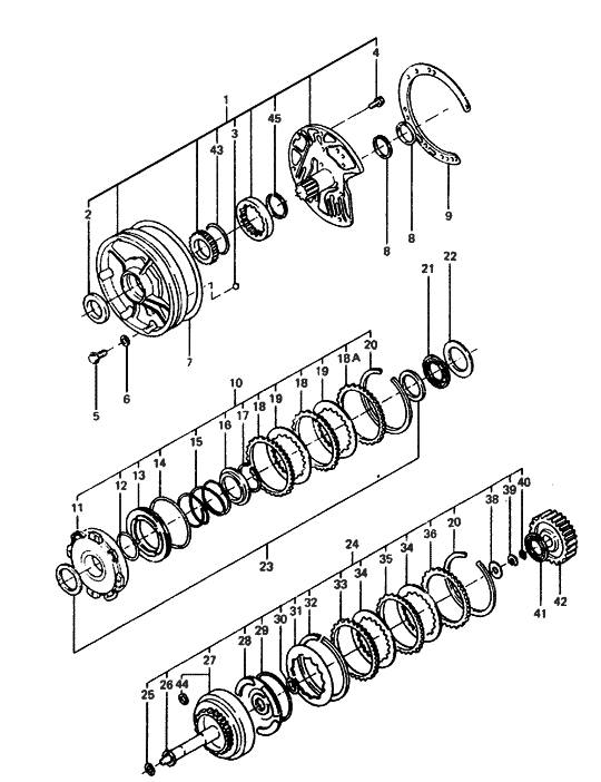 Hyundai 45307-21700 Clutch Assembly-Front