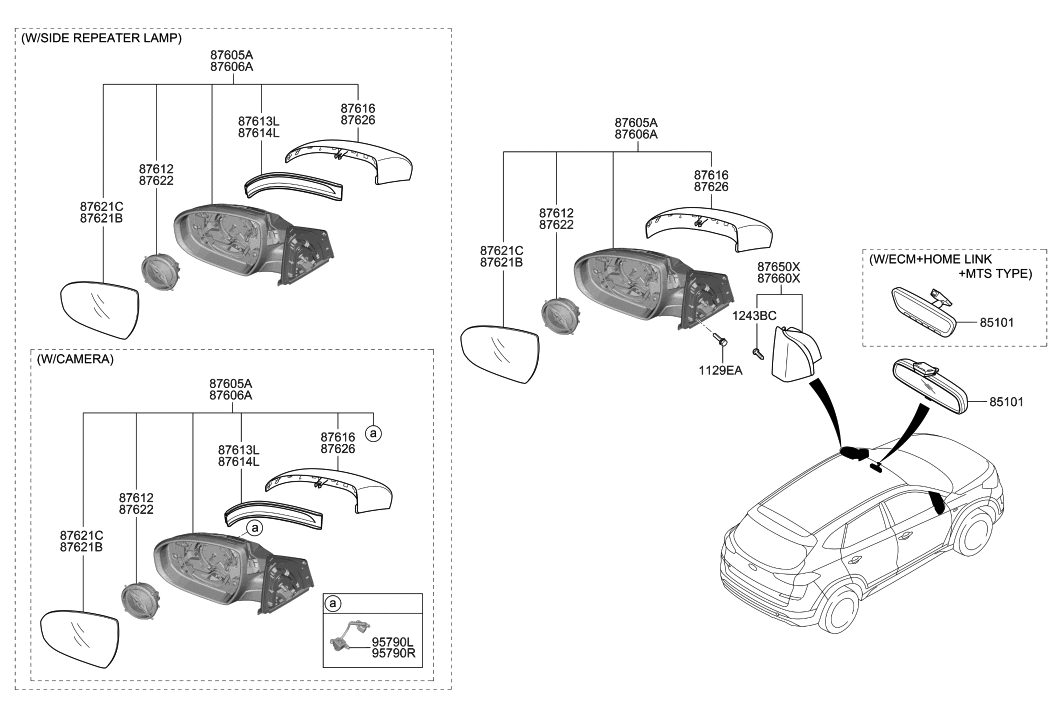 Hyundai 95790-D3100 Camera Assembly-Side View, RH