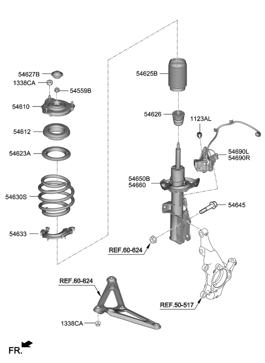 Hyundai 54690-K9000 BRKT-Sensor MTG, LH