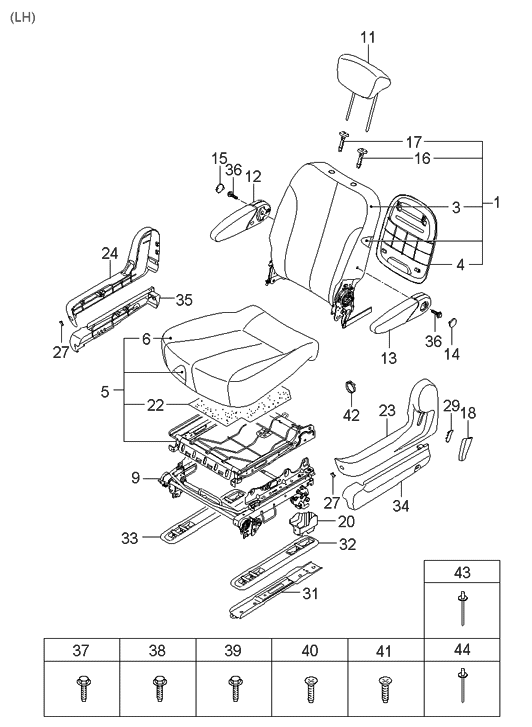 Hyundai 89181-4D110-CS Cap, LH