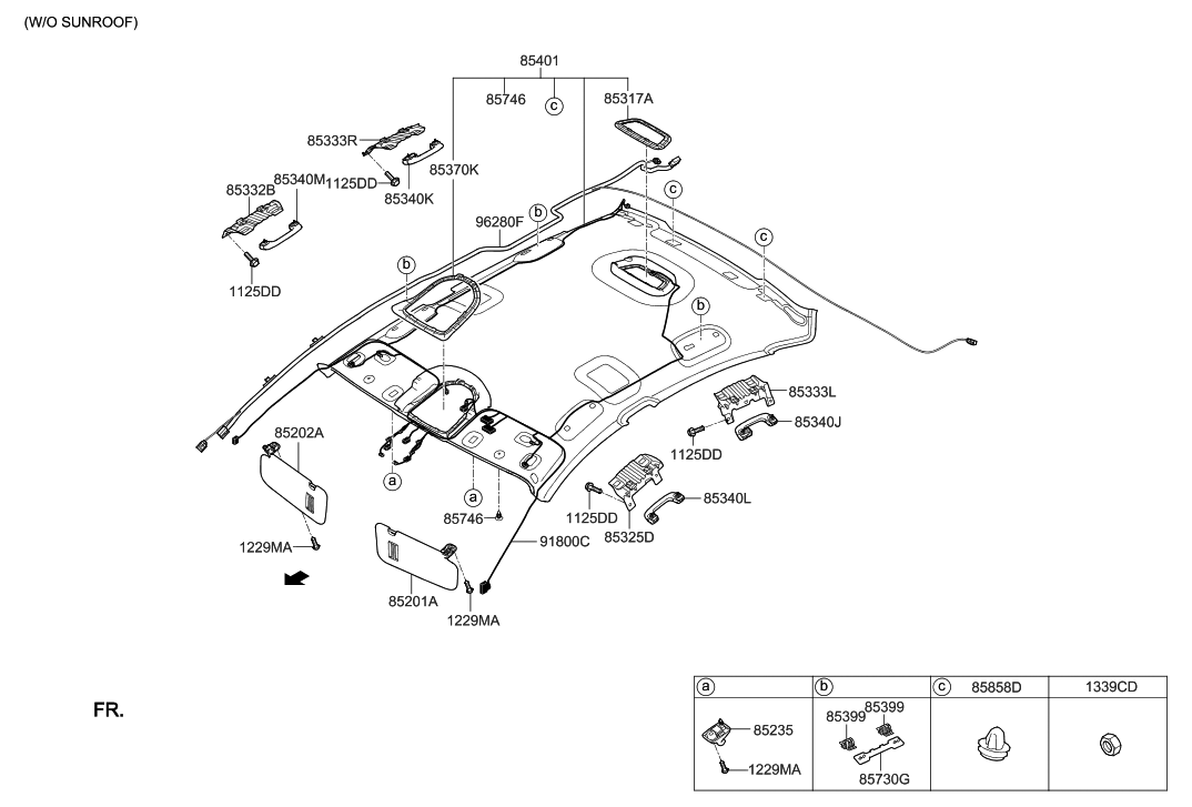 Hyundai 85746-3L000-RRY Plug-Trim Mounting