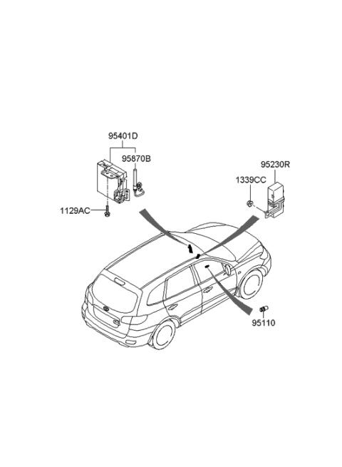 2021 Hyundai Sonata  Relay Assembly-ICM Diagram for 952300W300