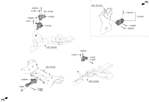 2022 Hyundai Sonata Hybrid Bolt Diagram for 1012412456K