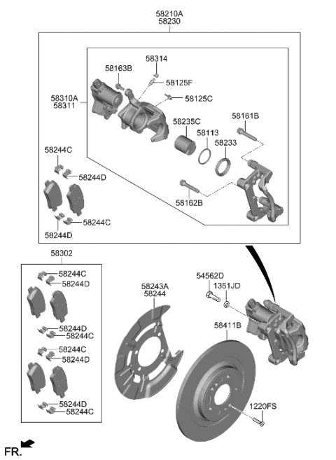 2023 Hyundai Sonata Hybrid  Seal-Piston Diagram for 58113D2000