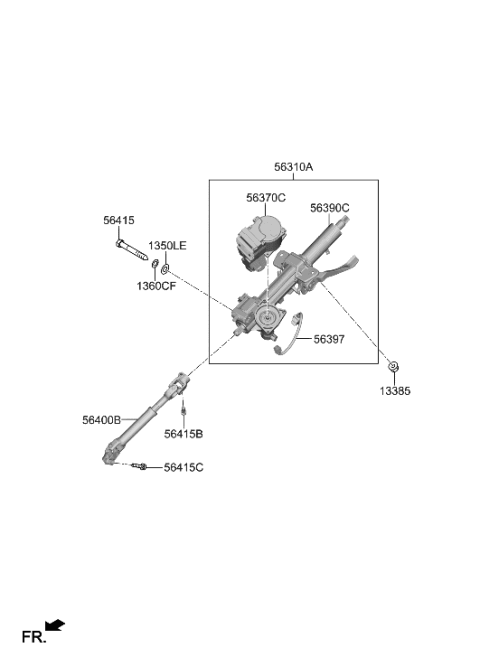 2006 Hyundai Accent  Power Pack-Electric Diagram for 56370L0000