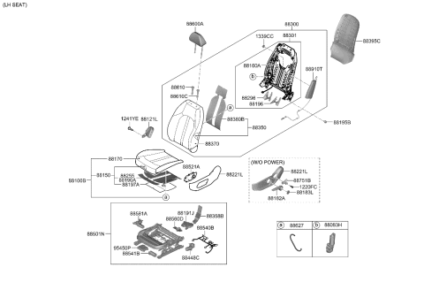 2006 Hyundai Accent Blower Unit-FR CUSH VENTI. Diagram for 881P0L1000