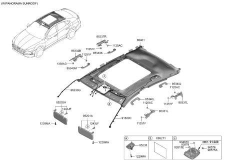 2006 Hyundai Accent Bulb-Light Emitting Diode Diagram for 92879A4000