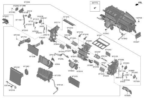 2006 Hyundai Accent  GEAR Diagram for 97101L0000