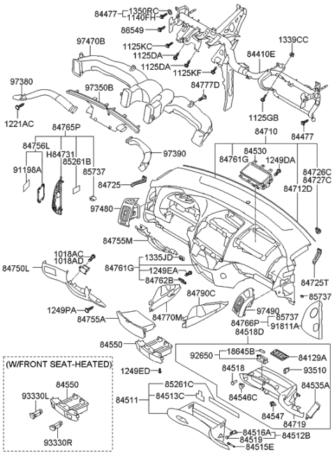 2012 Hyundai Elantra  Screw-Machine Diagram for 1221006163