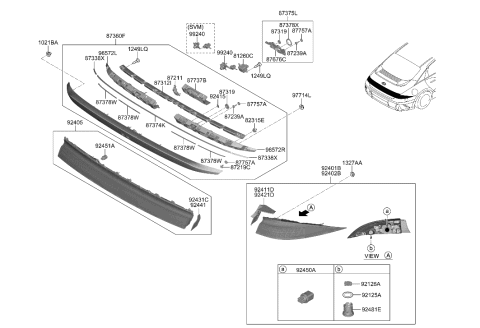 1992 Hyundai Elantra  HOLDER-MIOSTURE ABSORBENT Diagram for 924B1CG000