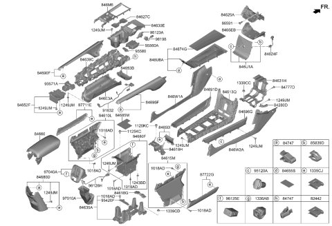 1992 Hyundai Elantra  CHARGER ASSY-USB Diagram for 96125K31004X