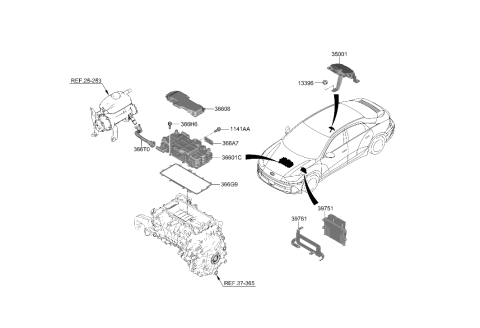 1992 Hyundai Elantra  VCMS ASSY Diagram for 350001XEA0