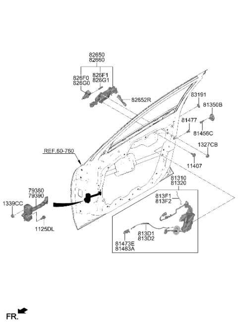 1992 Hyundai Elantra Bolt(Windshield Washer) Diagram for 79379C1000