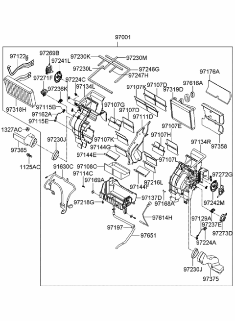 2014 Hyundai Tucson  Pad Diagram for 971944D000