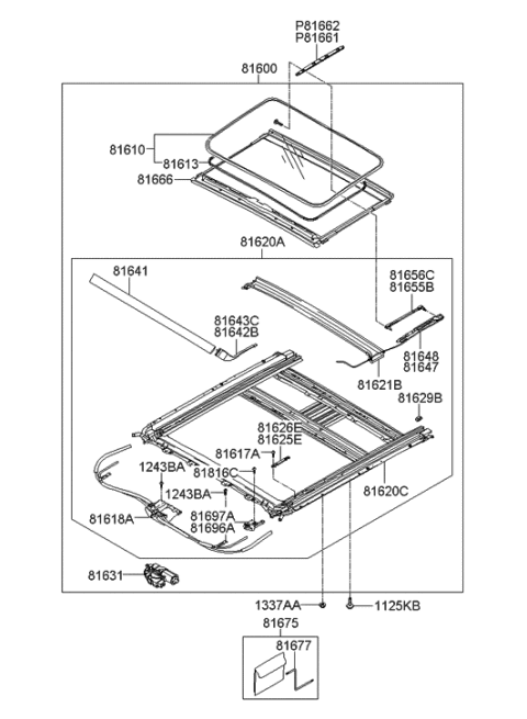 2014 Hyundai Tucson  Nut-Flange Paint Clear Diagram for 1337606001