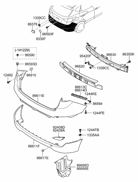 2021 Hyundai Santa Fe Tapping Screw-FLANGE Head Diagram for 1249206167E
