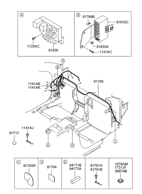 2022 Hyundai Palisade  Bolt Diagram for 9179133300