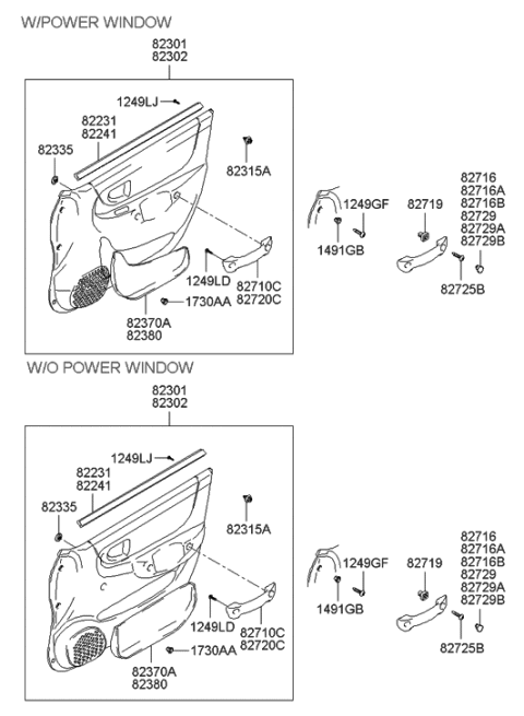 2013 Hyundai Genesis Coupe Handle Assembly-Door Grip, LH Diagram for 8271025000LT