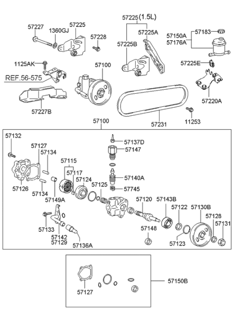 2022 Hyundai Palisade  Valve Assembly-Relief Diagram for 5714022000