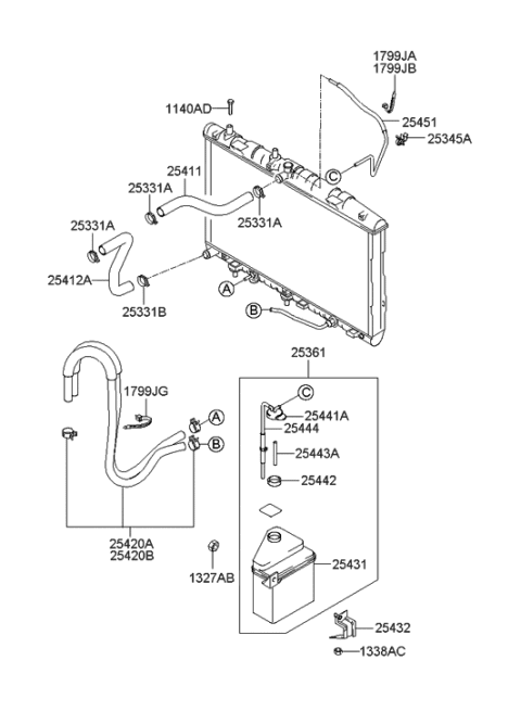 2016 Hyundai Genesis Coupe Cap Assembly-Radiator Diagram for 2533017000