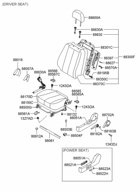 2010 Hyundai Genesis Wire Harness-Manual Diagram for 885043K000
