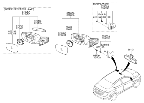 1989 Hyundai Sonata Bolt Diagram for 9275525100