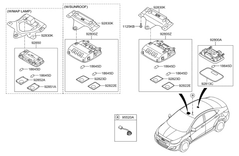 1988 Hyundai Sonata  Microphone-Handsfree Diagram for 965751R1008M