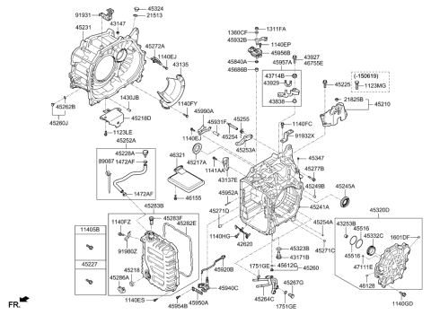 1989 Hyundai Sonata  Tube Assembly-Feed Diagram for 4526426100