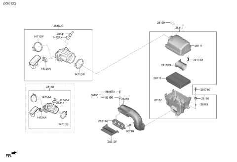 2019 Hyundai Ioniq  Insulator Diagram for 281603R030
