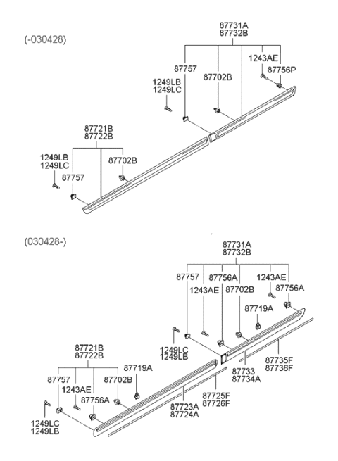 2004 Hyundai Accent Screw-Tapping Diagram for 1249304106B