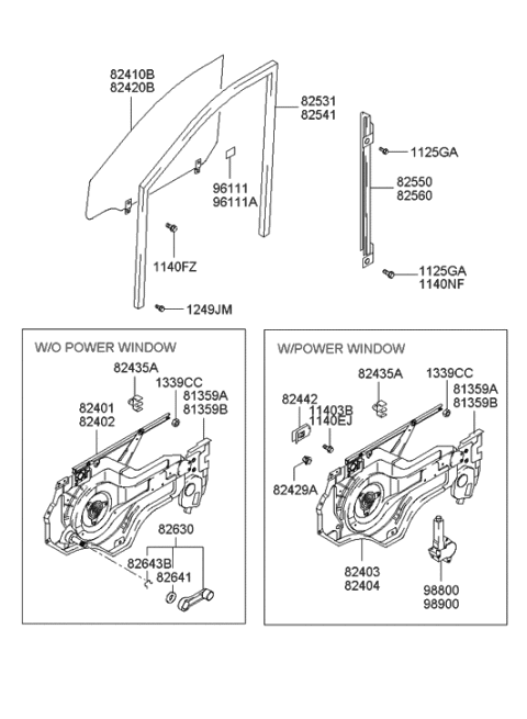2003 Hyundai Accent  Cover-Front Door Latch, RH Diagram for 813592D000