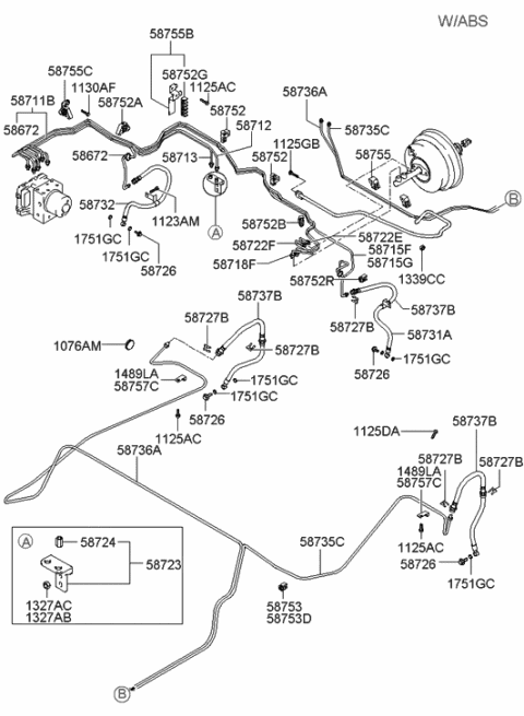 2008 Hyundai Elantra  Clip Diagram for 587532D000